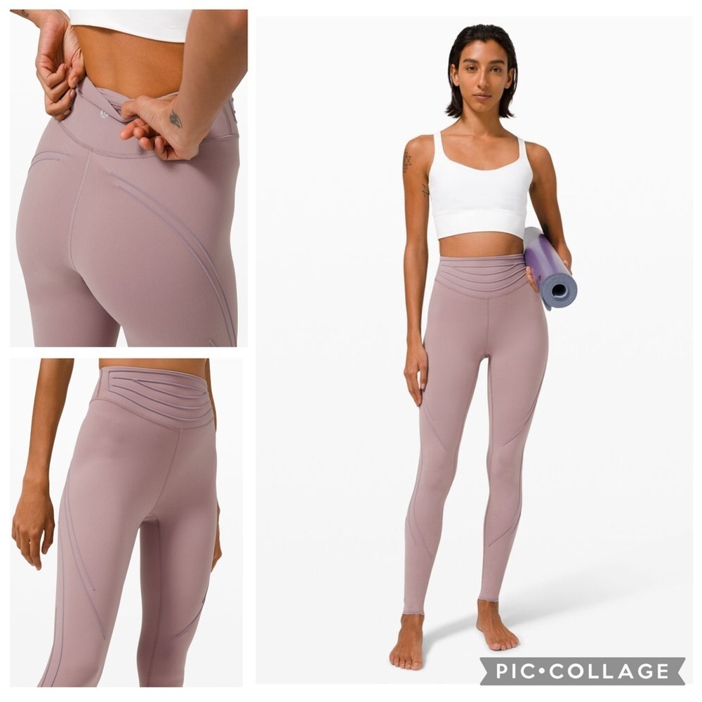 Lululemon Get in Line Super-High-Rise Tight 28" Violet Verbena Women’s size 6